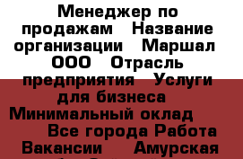 Менеджер по продажам › Название организации ­ Маршал, ООО › Отрасль предприятия ­ Услуги для бизнеса › Минимальный оклад ­ 60 000 - Все города Работа » Вакансии   . Амурская обл.,Зейский р-н